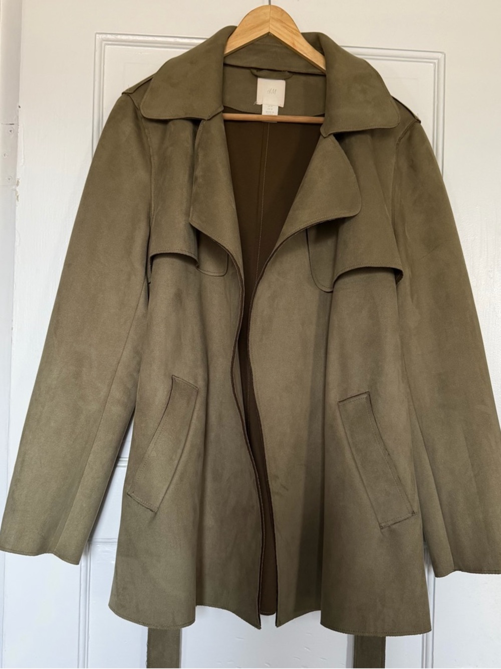 H&M OLIVE GREEN COAT